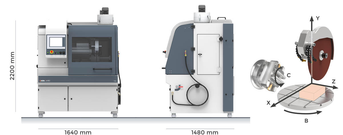 Qcut 600 BOT_Automatická metalografická pila s 5-ti osami řezání Metalco Testing f